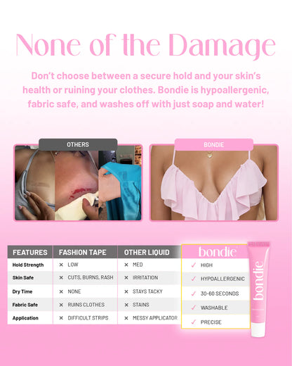 Bondie Body Adhesive - Sweat &amp; Water Resistant