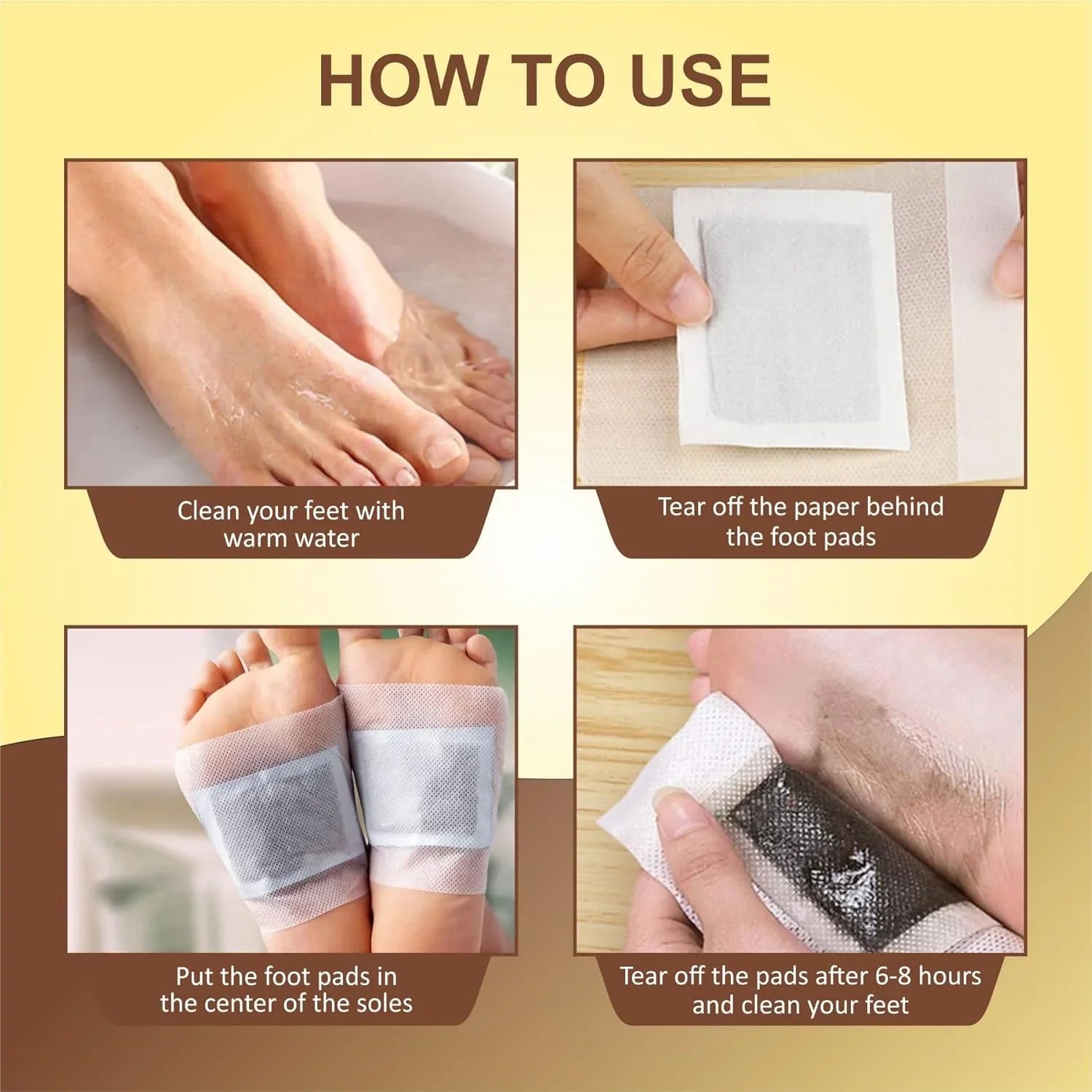 Detox foot pads