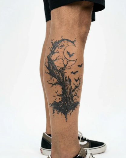 Dead Tree, Moon &amp; Bats